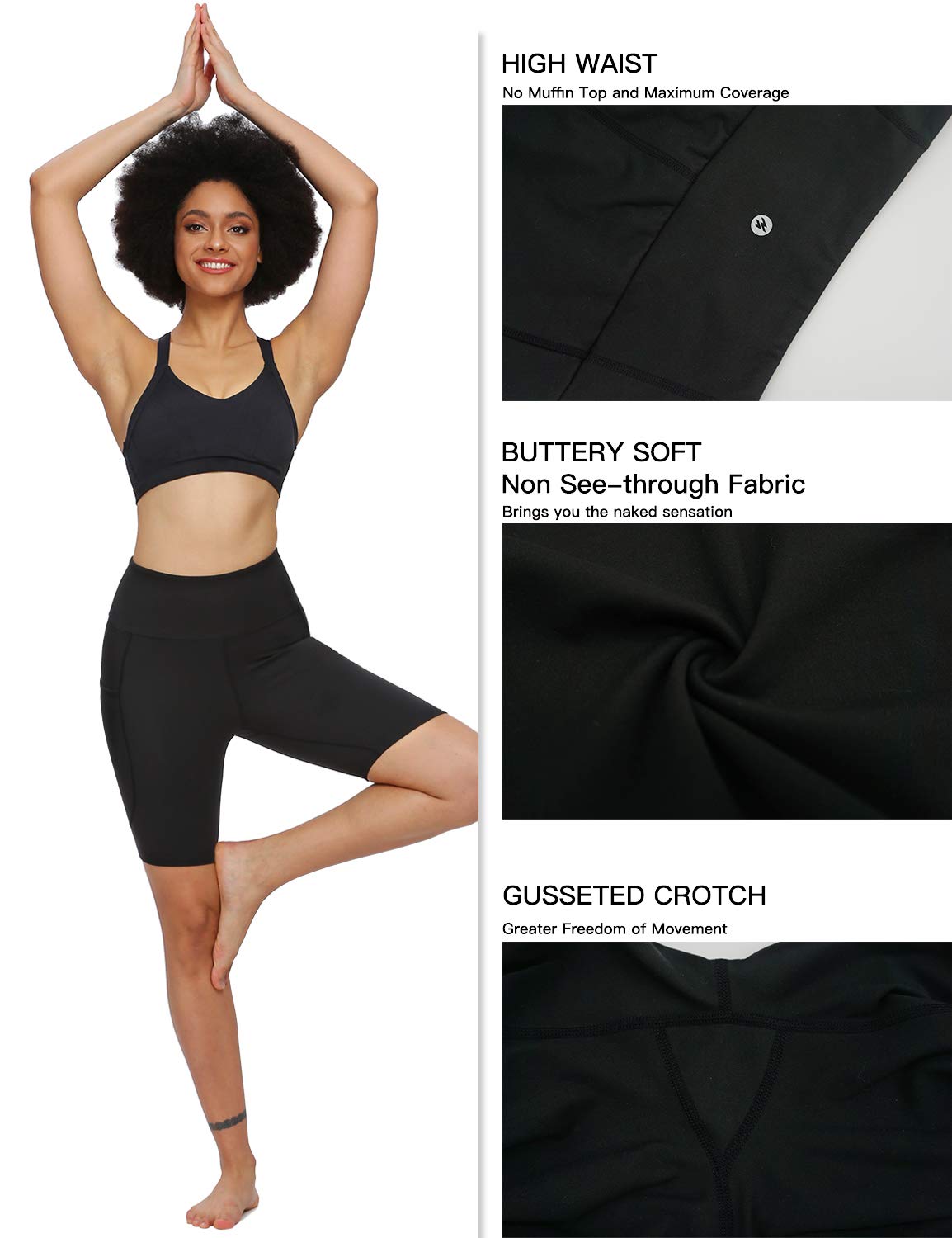 Women’s Buttery Soft Red Yoga Shorts – High Waisted Buttery Soft Active Pants main image 1