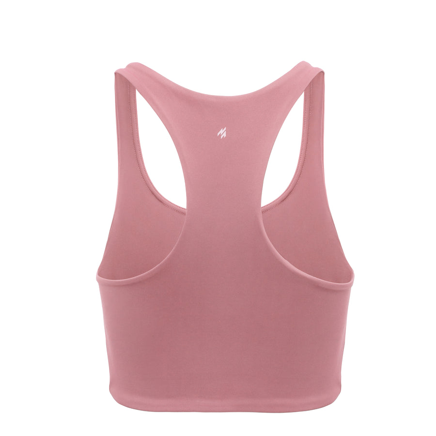 Women Sports Bra Crop Top Vest Shapewear Stretch Bras Fitness Vest Pink S