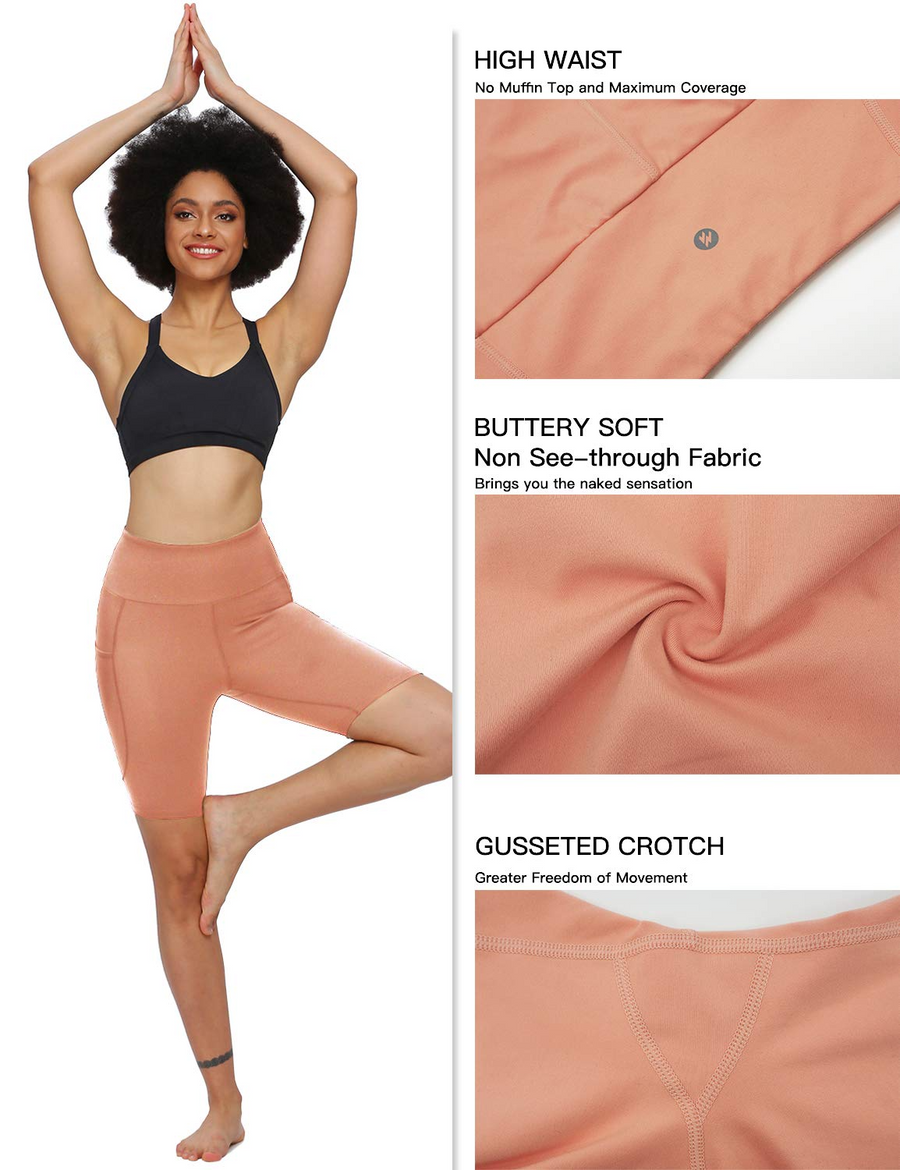 Buttery Soft Women's 8'' High Waist Workout Yoga Shorts